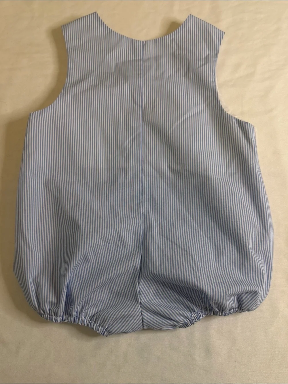 Stitchy Fish Boutique Style Smocked Sailboat Bubble Romper Blue Size 12 Months
